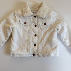 Adorable Old Navy Sherpa lined Jacket size 3T